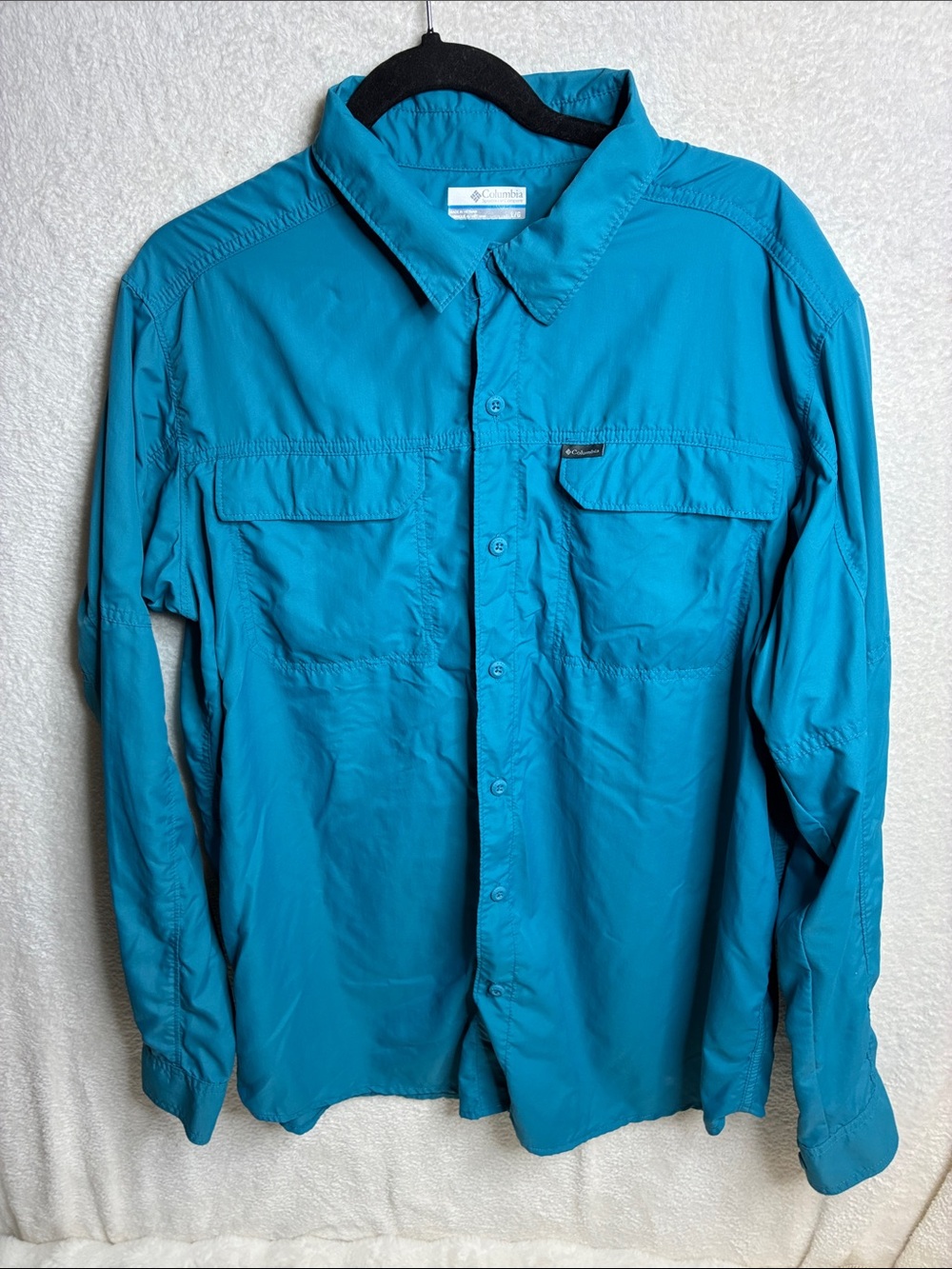 Columbia blue Lightweight Button-Up Shirt